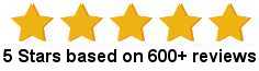 600 5-Star reviews at Google!